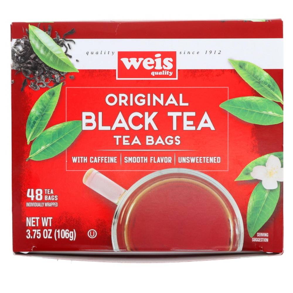 Weis Original Black Tea Bags (0.07 oz, 48 ct)