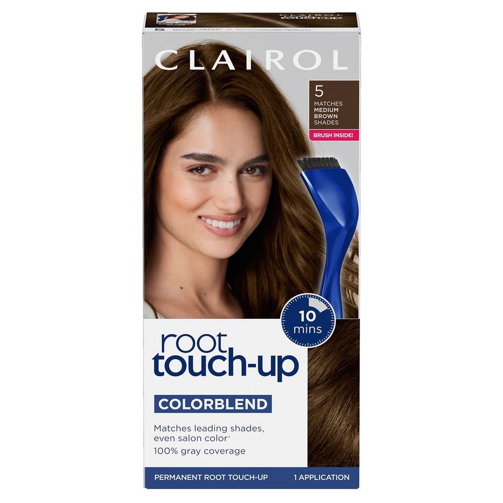 Clairol Nice n Easy Root Touch-Up Permanent Hair Color, 5 Medium Brown