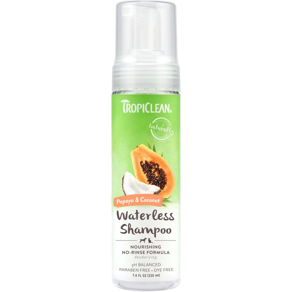 Tropiclean Waterless Dog Shampoo (papaya-coconut)