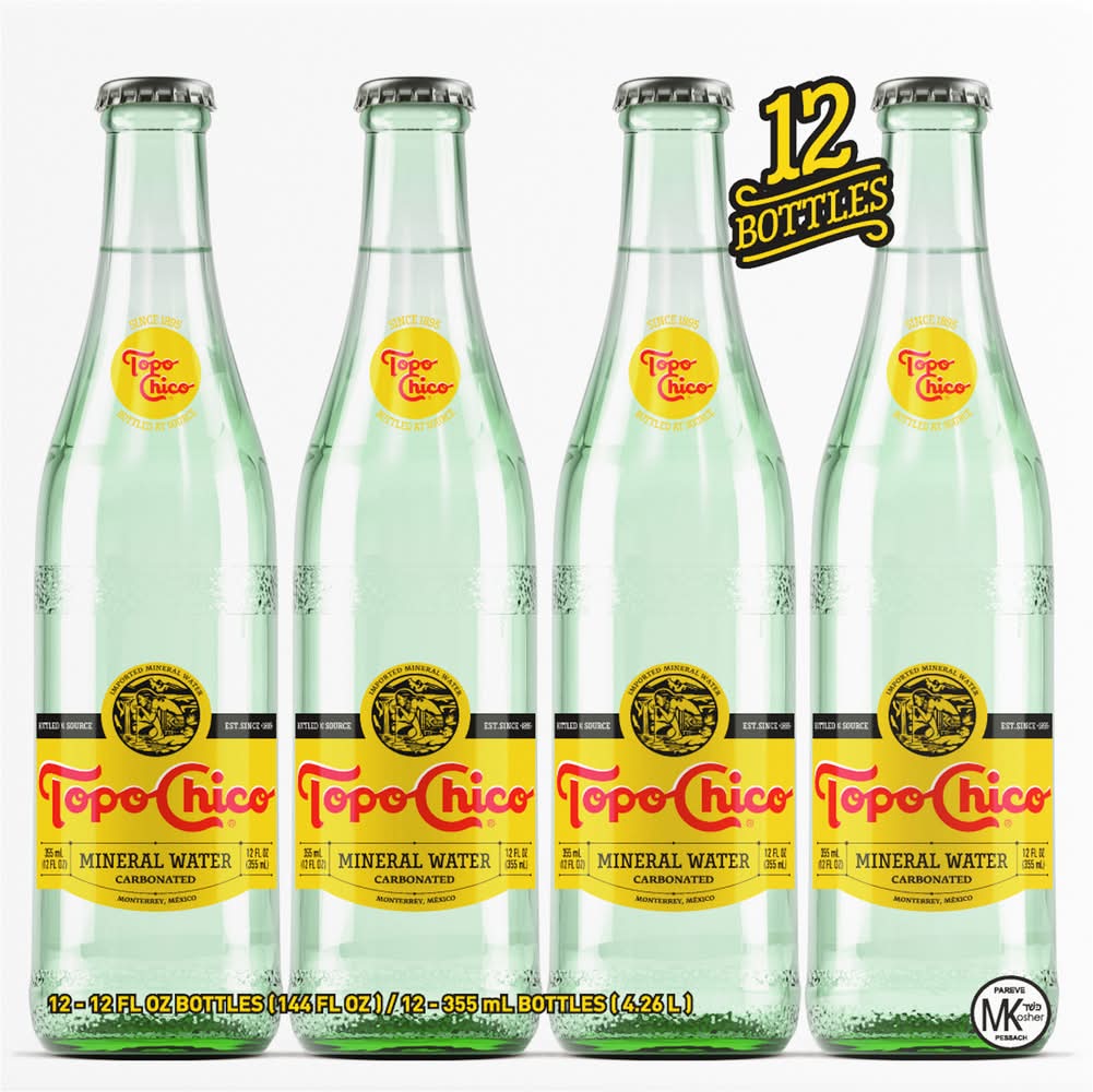 Topo Chico Carbonated Mineral Water (12 x 12 fl oz)