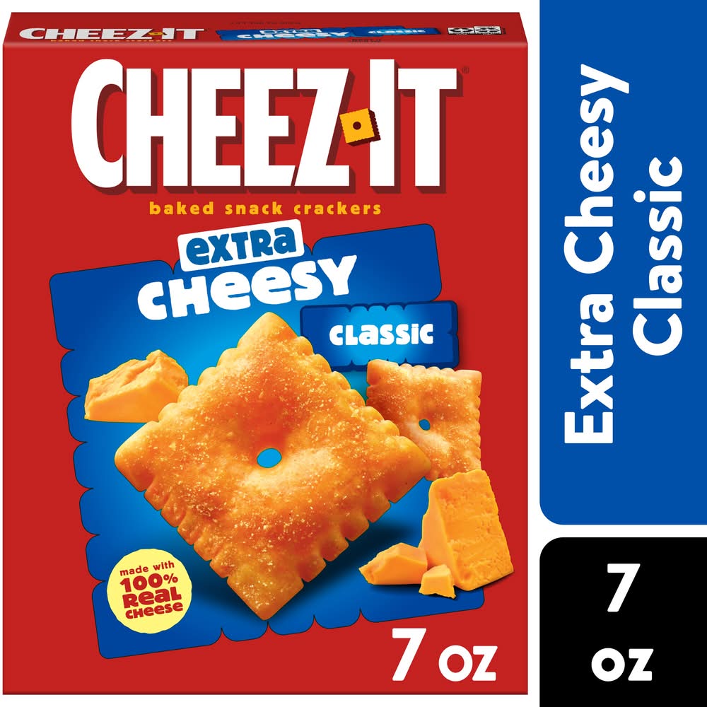 Cheez-It Extra Cheesy Baked Snack Crackers (7 oz)