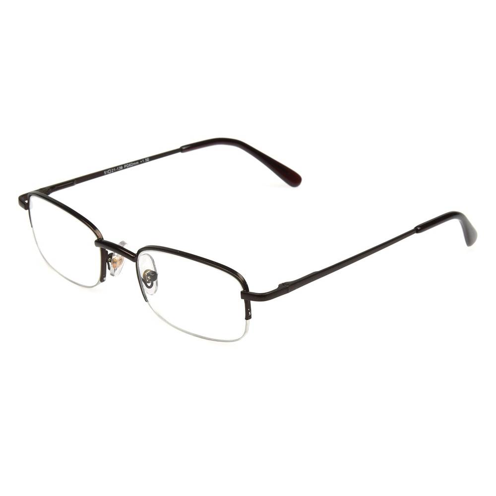 CVS Health Harrison Semi-Rimless Reading Glasses, Brown