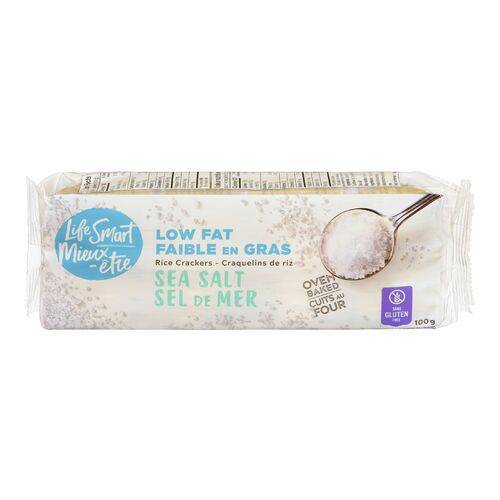 Lifesmart Low Fat Sea Salt Rice Crackers (100 g)