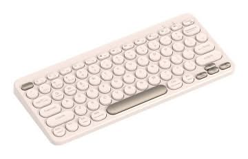 North Compact Round Key Wireless Keyboard, Beige