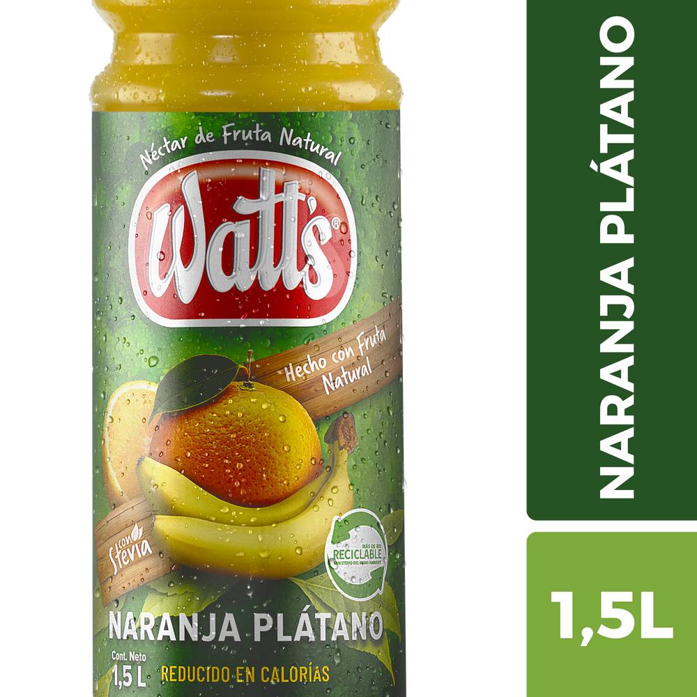 Watt's · Jugo néctar naranja plátano (1,5 L)