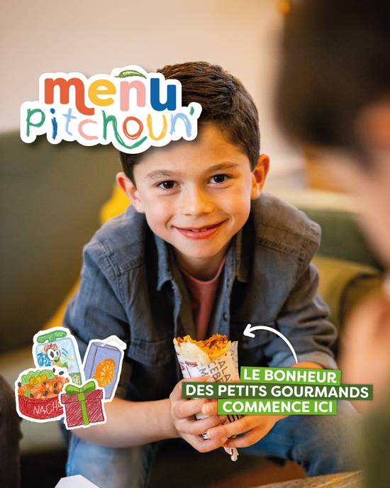 Menu Pitchoun' (jusqu'à 6 ans)