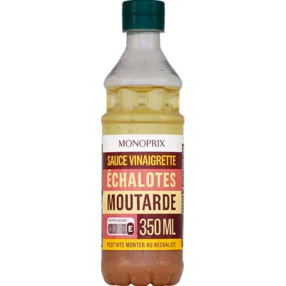 Monoprix - Sauce vinaigrette échalotes moutarde (350ml)