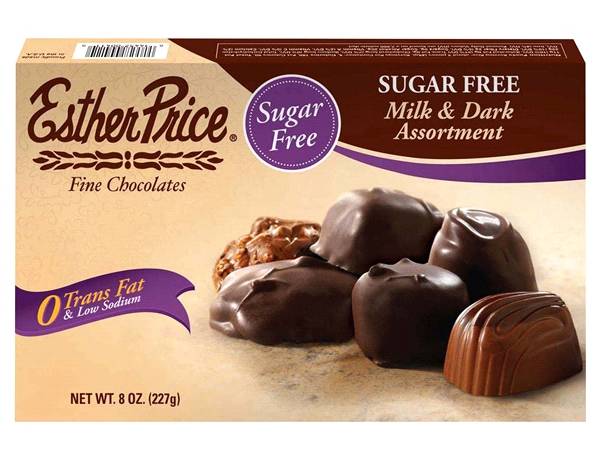 Esther Price Sugar-Free Assortment Milk & Dark Chocolates (8 oz)