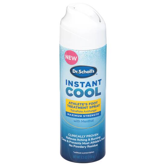 Dr. Scholl's Instant Cool Athlete's Foot Treatment Spray With Menthol