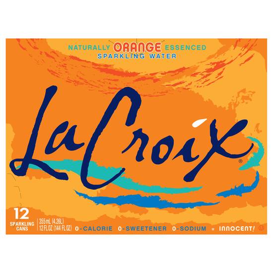 Lacroix Orange Sparkling Water (12 pack, 12 fl oz)