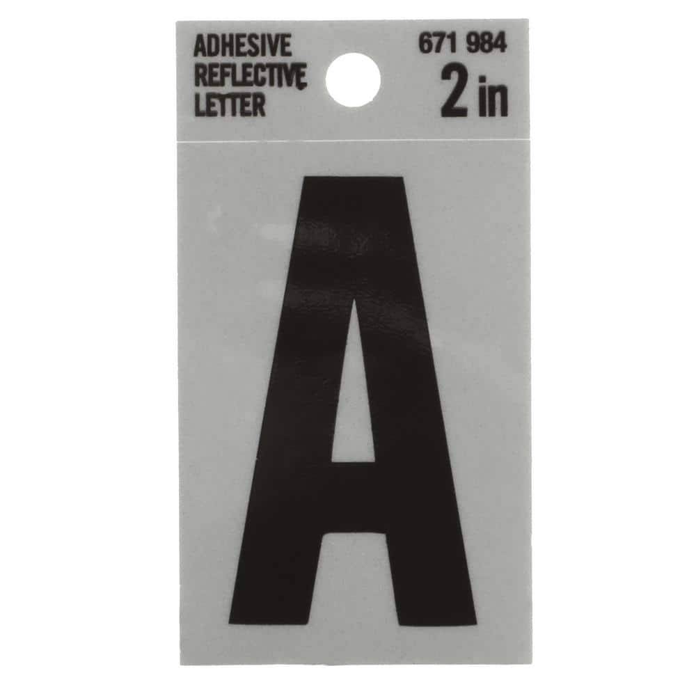 Everbilt 2 In. Vinyl Reflective Letter A