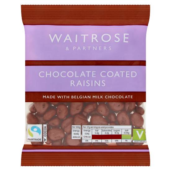 Waitrose Chocolate Coated Raisins