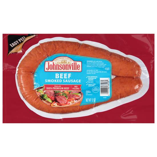 Johnsonville 100% Premium Beef Smoked Sausage