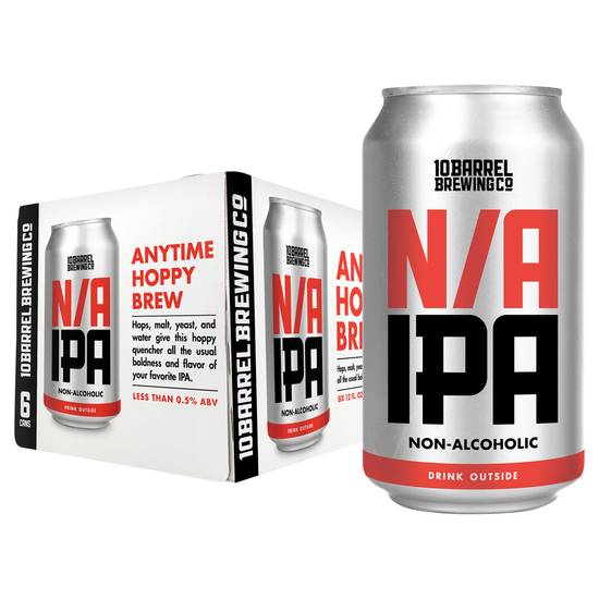 10 Barrel Brewing Co. N/A Ipa Non-Alcoholic Beer (6 pack, 12 fl oz)