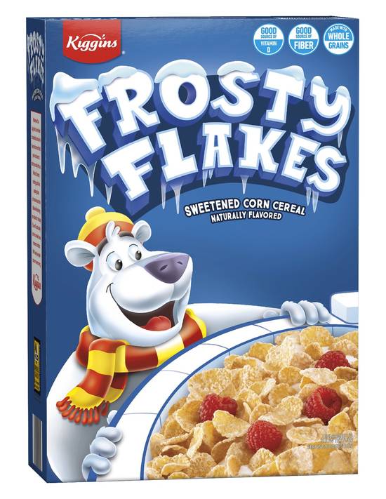 Kiggins Frosty Flakes Cereal (sweetened corn)