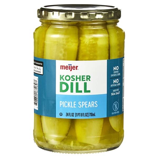 Meijer Kosher Dill Pickle Spears (24 oz)