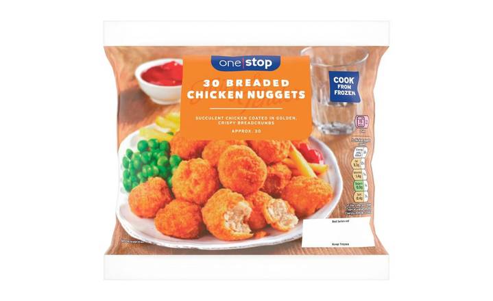 One Stop 30 Frozen Breaded Chicken Nuggets (397433)