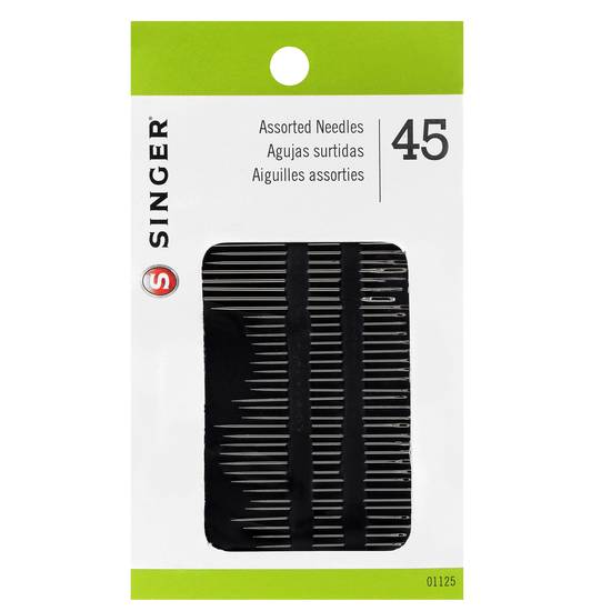 Singer Hand Needles, Assorted Sizes - 45 ct