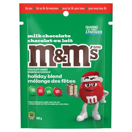 M&M's Holiday Blend Christmas Milk Chocolate Candies (165 g)