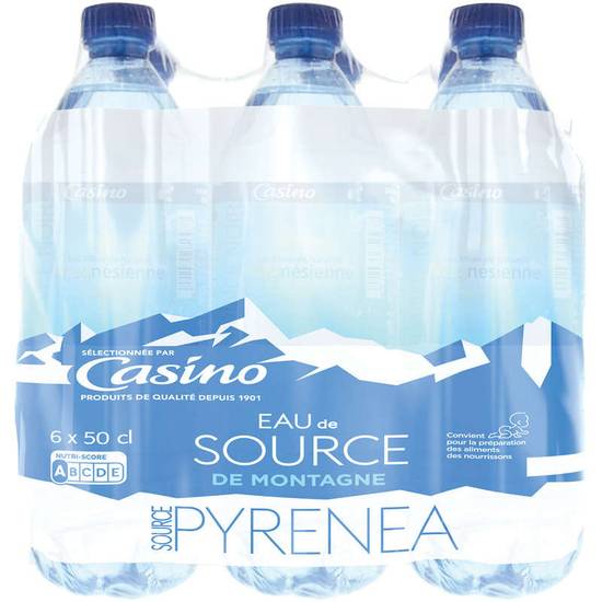 Casino eau de source de montagne plate 50 cl