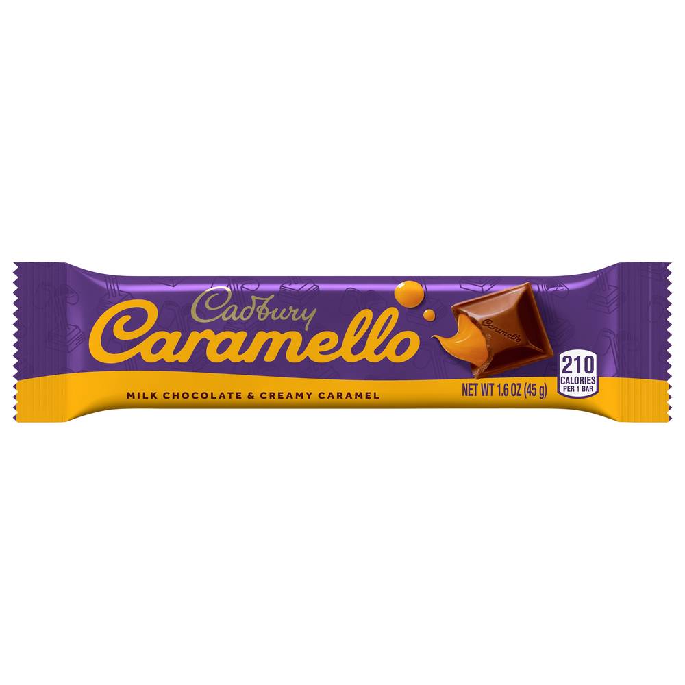 Cadbury Caramello Candy Bar (milk chocolate-creamy caramel)