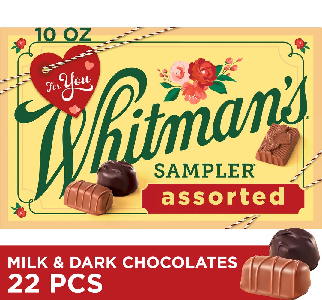 Whitman's Rs Valentine Assorted Choice Sampler (10 oz, 22 ct)
