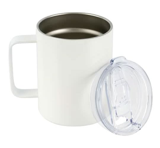 Make Market Stainless Steel Sublimation Mug With Lid 13 fl oz, White