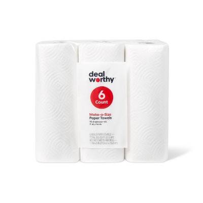 Dealworthy Make-A-Size Paper Towels (6 ct)