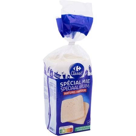 Carrefour Classic' - Pain de mie nature sans croûte (21 tranches)