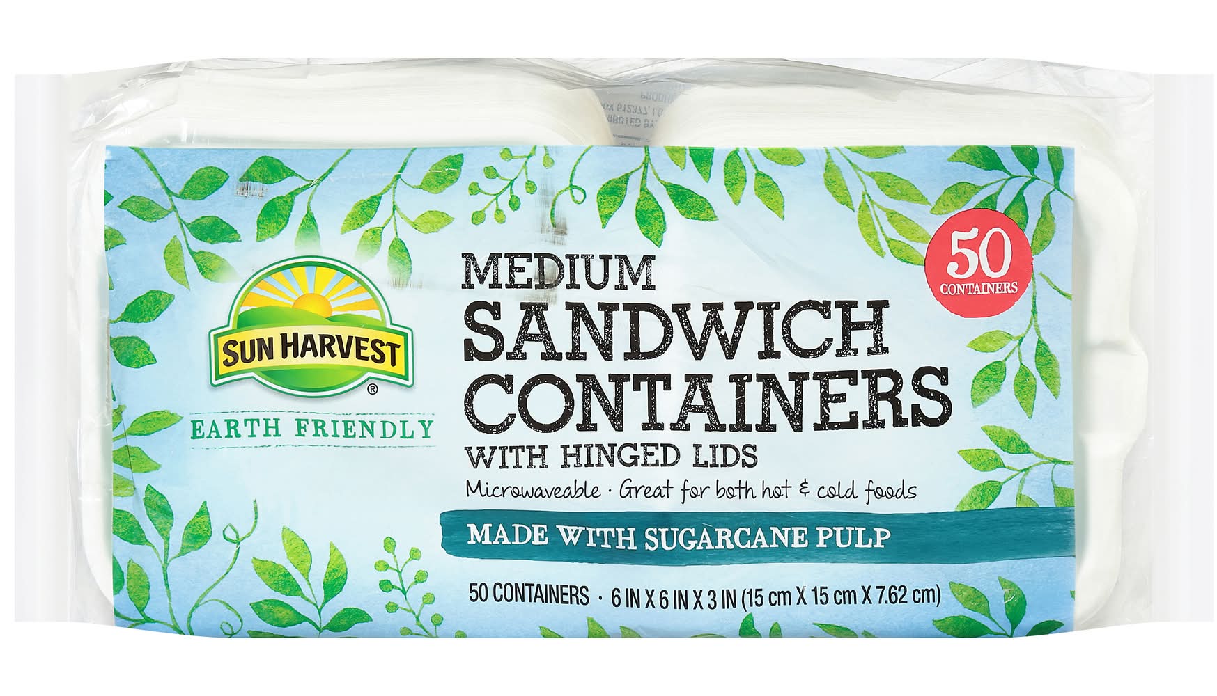Sun Harvest Medium Sandwich Containers
