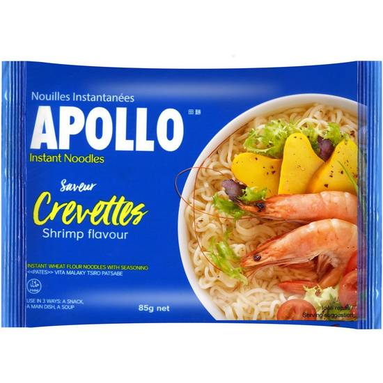 Nouilles instantanées saveur crevettes APOLLO 85g