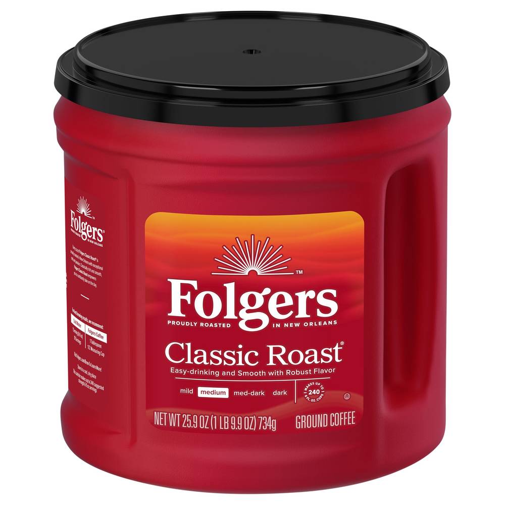 Folgers Classic Roast Ground Coffee (25.9 oz)