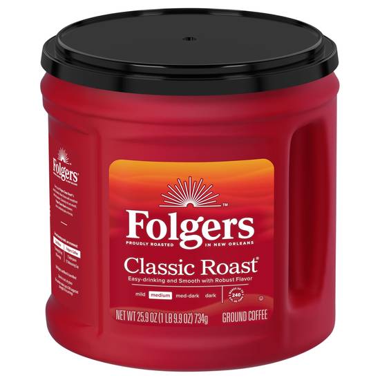 Folgers Classic Roast Medium Roast Ground Coffee (25.9 oz)