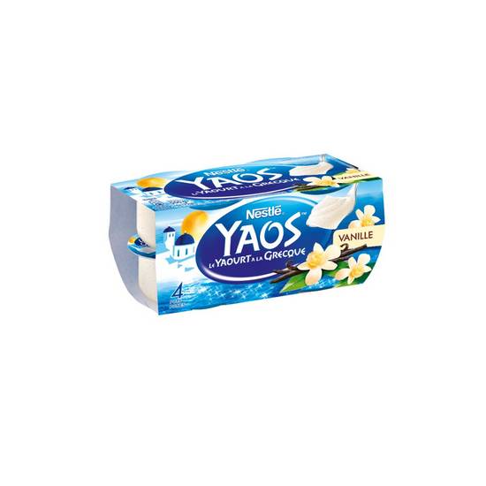 Yaourt à la grecque vanille YAOS 4x125g