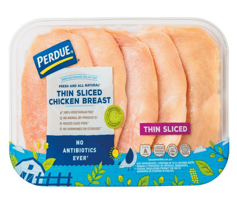 Perdue USDA No Antibiotics Ever Thin Sliced Chicken Breast