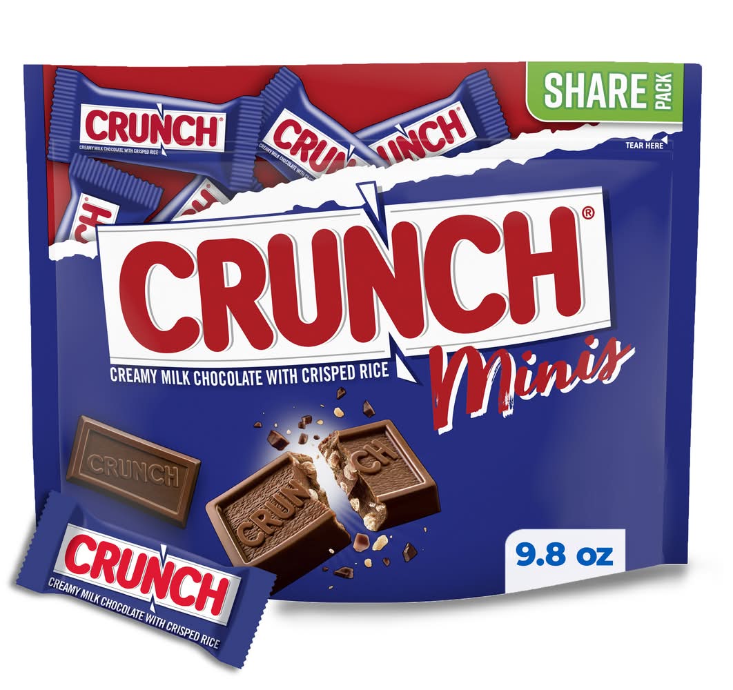 Crunch Minis Creamy Milk Chocolate With Crisped Rice Share pack (9.8 oz)