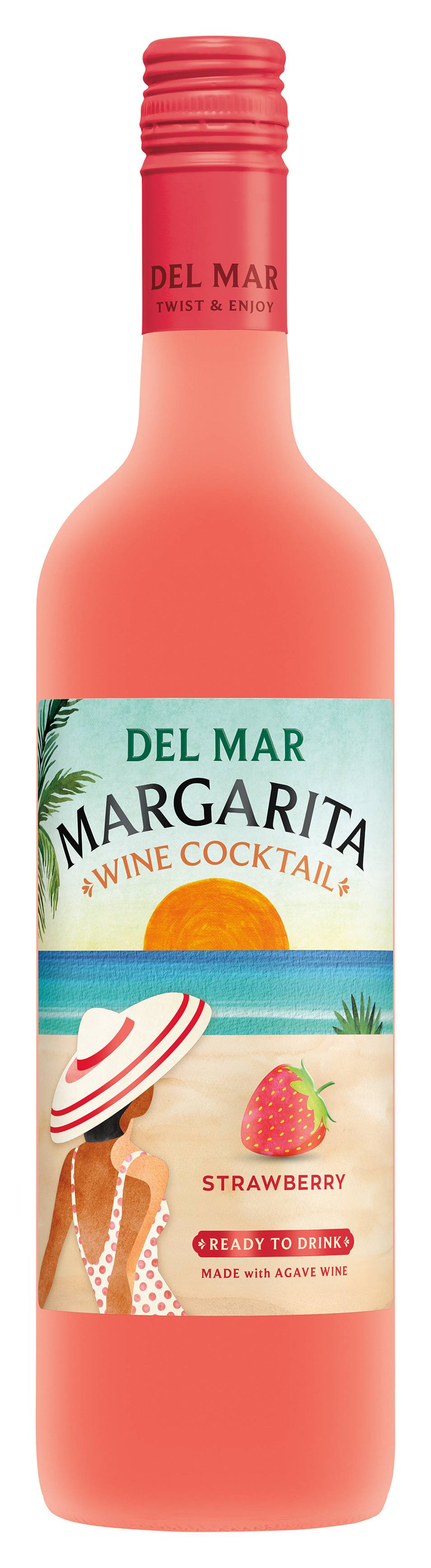 Del Mar Margarita Strawberry Wine Cocktail (750 ml)