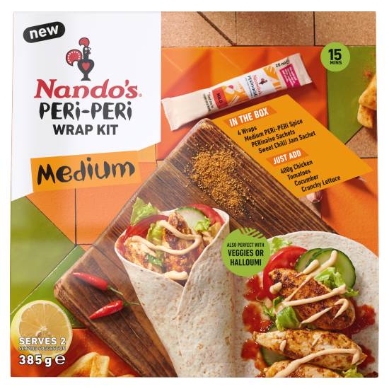 Nando's Medium Peri-Peri Wrap Kit 261g