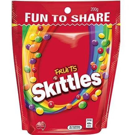 Skittles Fruit Family Bag 200g