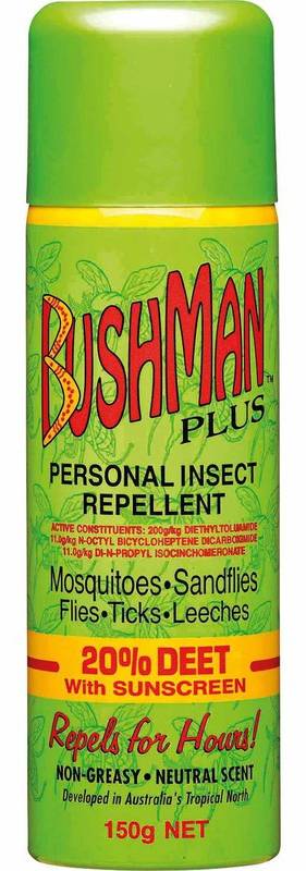 Bushman Plus Aerosol 20% Deet with Sunscreen 150g