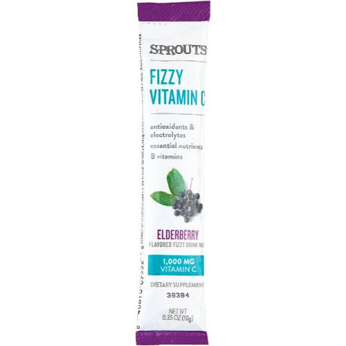 Sprouts Elderberry Fizzy Vitamin C Drink Mix Packet