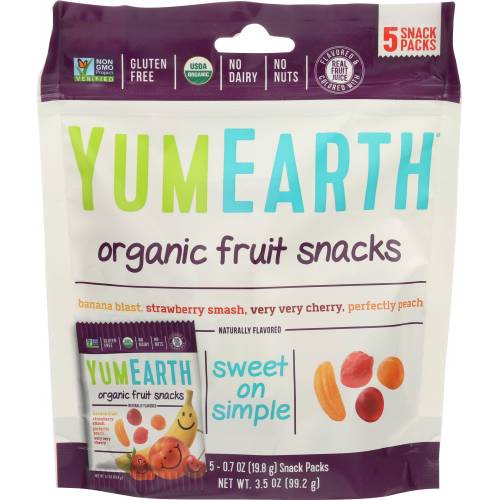 Yum Earth Organic Fruit Snacks 5 Pk