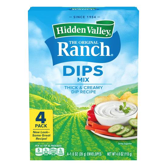Hidden Valley the Original Ranch Thick & Creamy Dips Mix (4 ct)