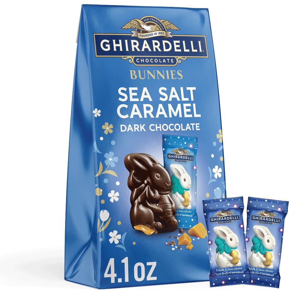 Ghirardelli Dark Chocolate Sea Salt Caramel Bunnies