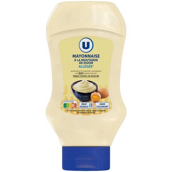 Les Produits U - Mayonnaise allégée en matières grasses (moutarde de dijon)