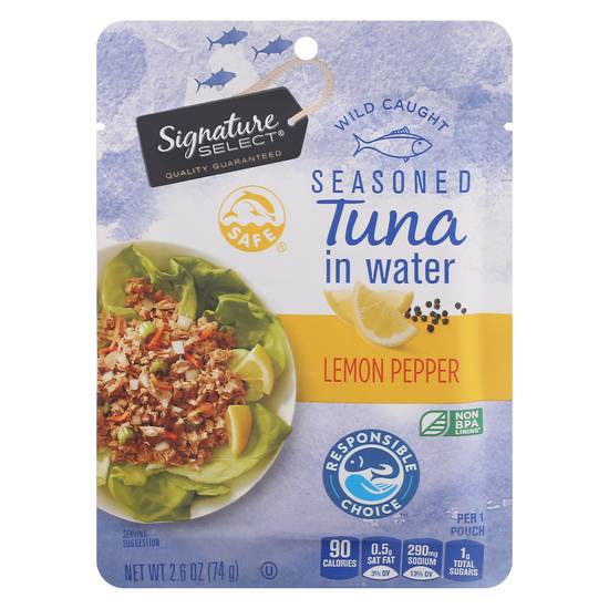 Signature Select Lemon Pepper Seasoned Tuna in Water (2.6 oz)