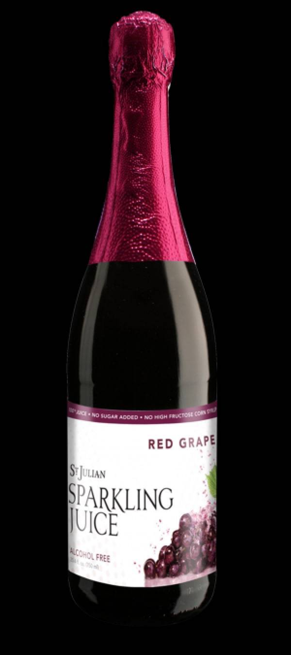 St. Julian Sparkling Red Grape Juice (750ml bottle)