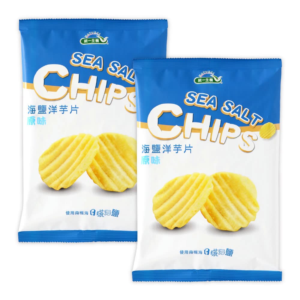 【2件$72】統一生機-海鹽洋芋片(原味)(50g/包)*2件