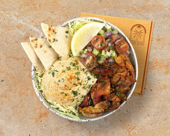 Chicken Shawarma Hummus Bowl