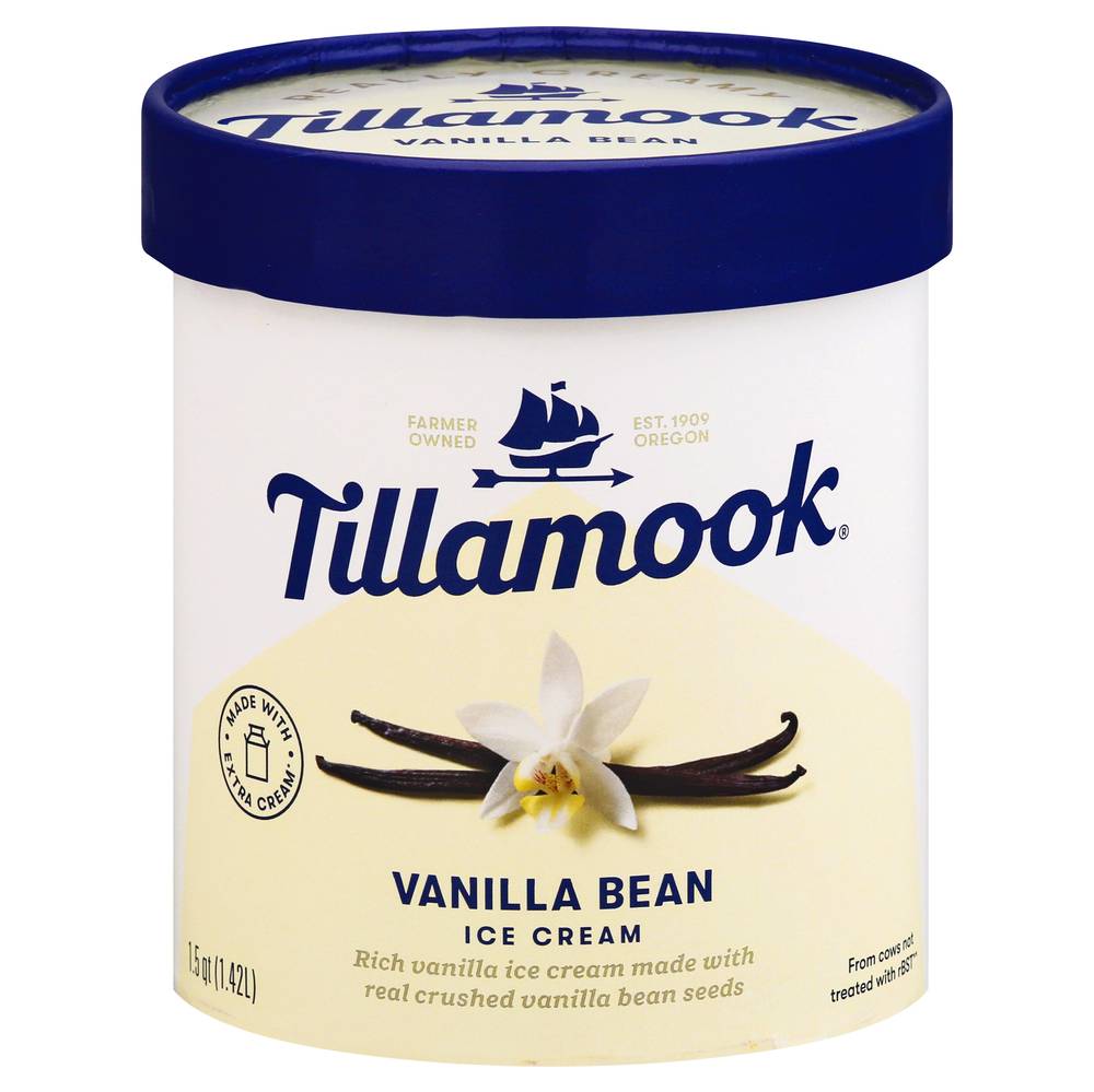 Tillamook Ice Cream, Vanilla Bean (1.5 qt)